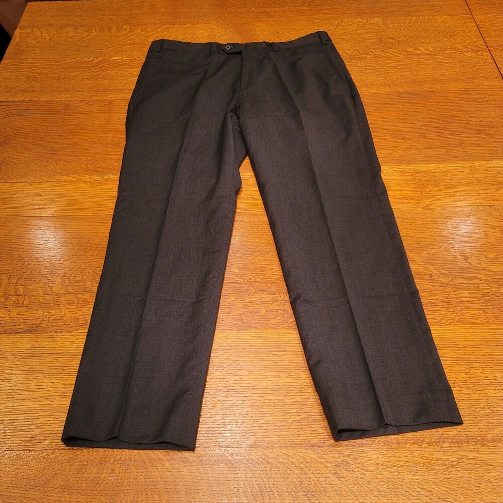 Ermenegildo Zegna 100% Wool Dress Pants Gray Men's Trousers Size 34 R
